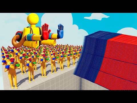 200x PLAYER (POPPY PLAYTIME) + 1x GIANT vs EVERY GOD - Totally Accurate Battle Simulator TABS