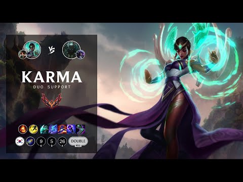 Karma Support vs Pyke - KR Grandmaster Patch 12.18