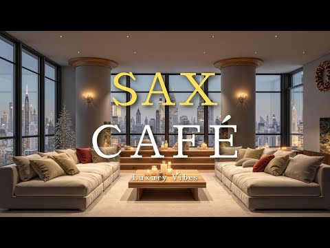 Sanfter Saxophon-Jazz ✨ Instrumentale Luxus-Café-Musik mit Stadtblick