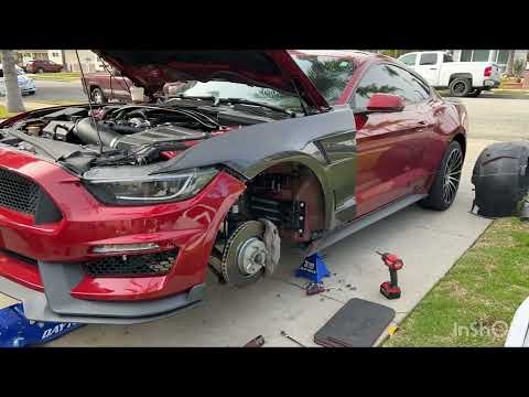 Anderson composites carbon fiber fenders install on gen 2 mustang!!