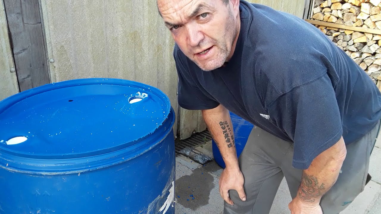 Watch video How To Cut & Fit A Tap To A 210ltr Blue Barrel To Collect Rainwater For Our Growing Spaces #shedwars Now How To Cut & Fit A Tap To A 210ltr Blue Barrel To Collect Rainwater For Our Growing Spaces #shedwars