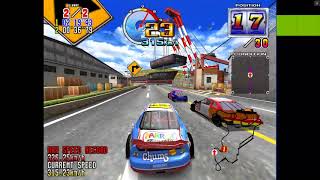 Daytona USA 2 (Sega Model 3, 1998) Gameplay