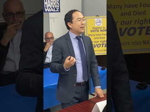 Democratic Rep. Andy Kim campaigns ahead of election