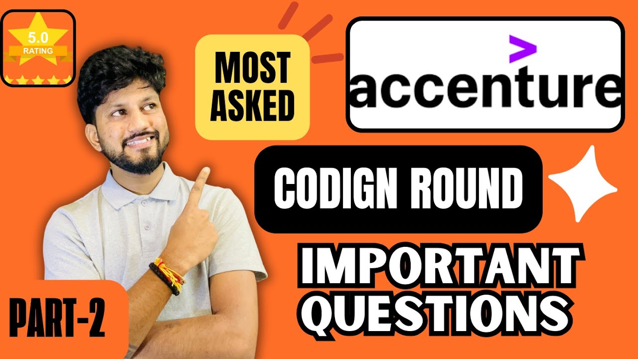 Accenture Coding Round 2025 Batch |4 Actual Problems Solved in C++,Java & Python |Step-by-Step part2