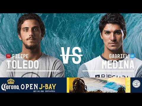 Filipe Toledo vs. Gabriel Medina - Quarterfinals, Heat 3 - Corona Open J-Bay - Men's 2018