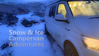 Waking to Snow: Battling Freezing Temperatures In The Cozy Campervan