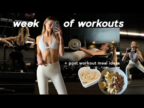 realistic week of workouts that helped me TONE UP (as a beginner & post workout meal ideas)