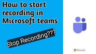 How to Start/Stop recording in Microsoft teams