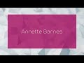 Annette Barnes Appearance