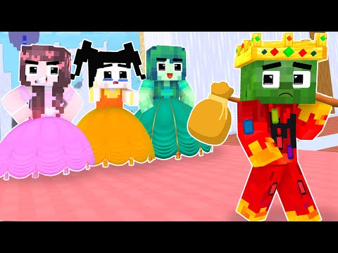 Monster School : Broken Baby Zombie Vs Squid Game Doll - Minecraft Animation