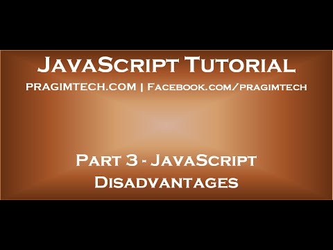 Disadvantages of JavaScript