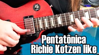 Pentatônica no estilo Richie Kotzen!