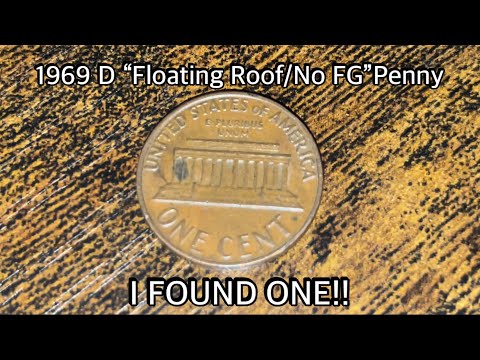 RARE 1969 D Lincoln Memorial Cent - Floating Roof And No FG!!!