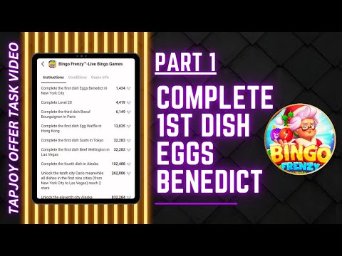 Bingo Frenzy:Live Bingo Games | Complete The First Dish Eggs Benedict In New York City | Part 1 - YouTube