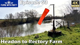 4K Flying With Matt - Rectory Farm Airfield - Eurostar EV97 - NPPL - Microlight - Farm Strip