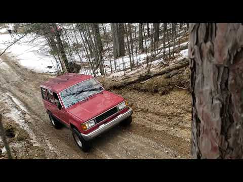 Isuzu Trooper at Mount Doom
