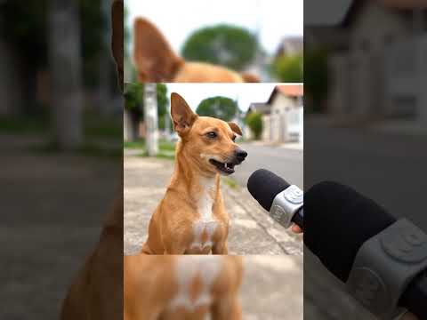 Caramelo do bairro revela SEGREDO que chocou até a repórter! #engraçados #memes #ia #caramelo #short