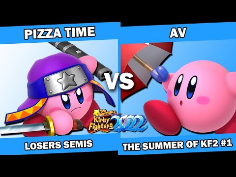 PIZZA TIME (Ninja) vs AV (Parasol) Kirby Fighters 2 Tournament - Summer of KF2022 Week 1