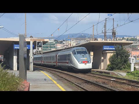 IC 631 Ventimiglia - Milano Centrale in lento transito a Genova Sampierdarena
