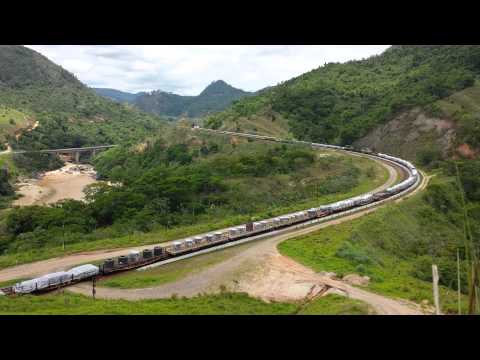 Trem da Vale - Cruzamento Lococarga com o Trem de Passageiros