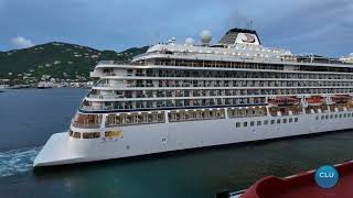 MSC Magnifica Balcony View of Viking Ship Leaving Port | Stunning 4K Scene