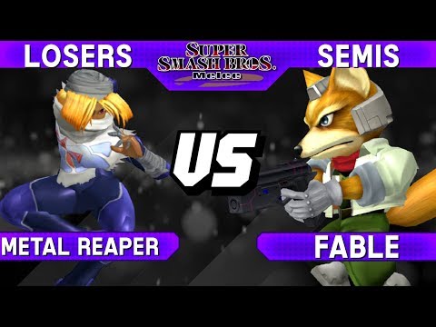 Smash Melee - Metal Reaper (Sheik) vs Fable (Fox) - S@LT 136 Losers Semis