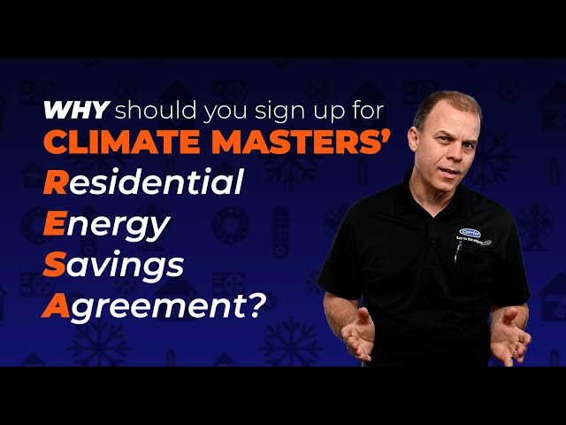 Climate Masters Inc YouTube video: AC Maintenance and our Residential Energy Savings Agreement