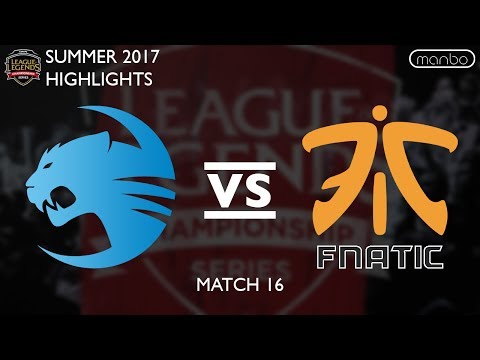 ROC vs FNC All Games Highlights EU LCS Summer 2017 ROCCAT vs Fnatic LoL eSports