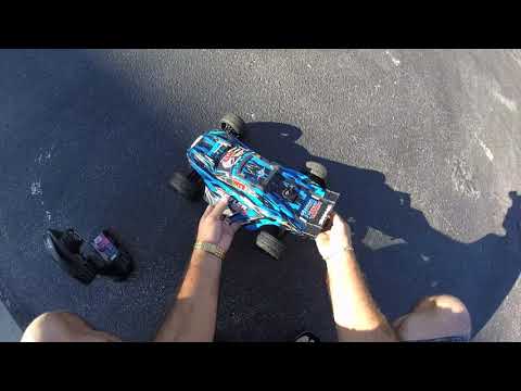 Rustler 4x4 on 6s bash runs