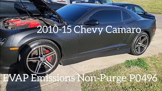 2010-2015 Camaro 3.6L V6 P0496 EVAP code problem solved!!! Purge Valve replaced