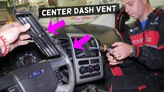 FORD EDGE CENTER DASH AIR VENT REMOVAL REPLACEMENT. AIR VENT BROKEN