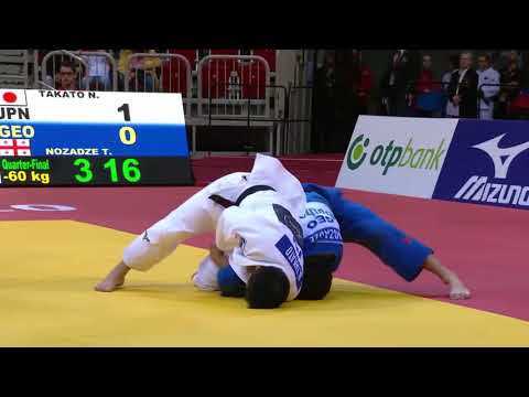 TAKATO Naohisa (JPN) vs NOZADZE Temur (GEO) Judo Dusseldorf Grand Slam 2021 / Quarter-Final -60 kg