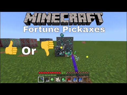 FORTUNE Pickaxe Testing (All Ores) | Minecraft 1.14.4 | Minecraft Test #1
