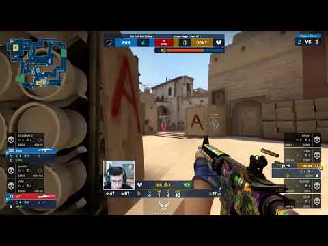 leo drk with sick 1v4 clutch |  Furia vs 00Nation | CSGO