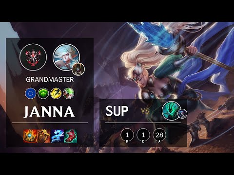 Janna Support vs Thresh - EUW Grandmaster Patch 11.8