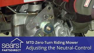 How to Adjust an MTD Zero-Turn Riding Mower Neutral Control