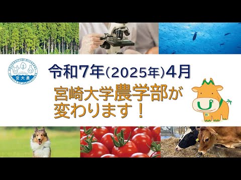 宮崎大学農学部の改組と入試の概要