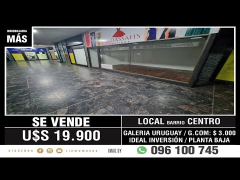 Video de YouTube - Local Comercial Venta Cordón Montevideo iMas.uy S