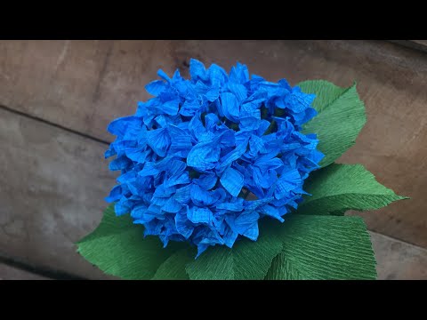 ABC TV | How To Make Easy Hydrangea Flower With Crepe Paper - Craft Tutorial