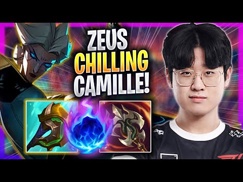 ZEUS CHILLING WITH CAMILLE! - T1 Zeus Plays Camille TOP vs Jayce! | Season 2023
