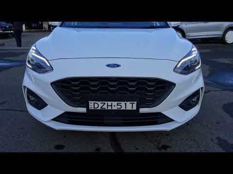 2018 Ford Focus SA 2019MY ST-Line Frozen White 8 Speed Automatic Hatchback
