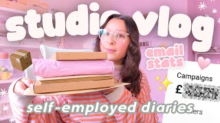 studio vlog 🌸 visiting a craft market, sharing email stats & more on what’s next for the business! 👀