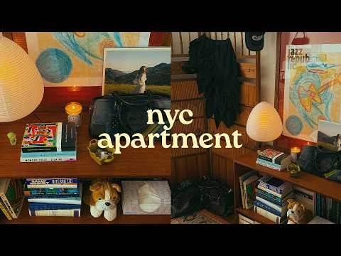 decorating my nyc apartment 🪴📚 new furniture, rearranging, & fall in the city