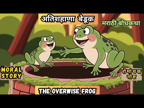 Two Frogs दोन बेडूक || मराठी  बोधकथा || chhan chhan goshti Marathi CARTOON || Marathi Falk Tales