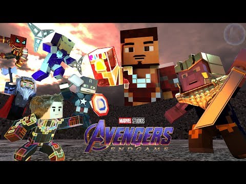 Insane Final Battle in Avengers Endgame Minecraft Animation!