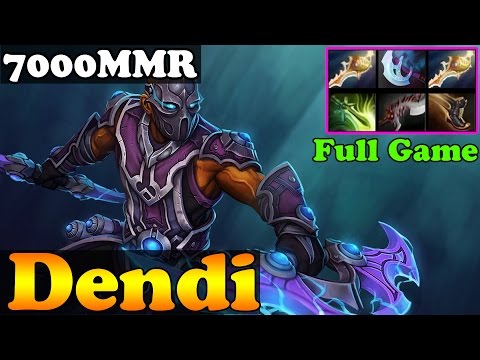 Dota 2 - Dendi 7000MMR Plays Anti-Mage with 2 Divine Rapiers - Full Game - Ranked Match Gameplay