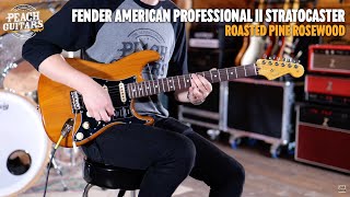 Video thumbnail for No Talking...Just Tones | Fender American Professional II Stratocaster | Rosewood - Roasted Pine by Peach Guitars