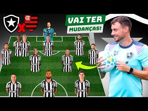 VEJA A ESCALAÇÃO DO BOTAFOGO PRO JOGO CONTRA O FLAMENGO