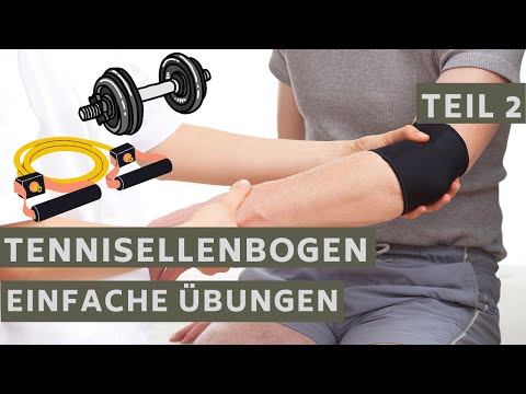 Übungen bei einem Tennisellenbogen