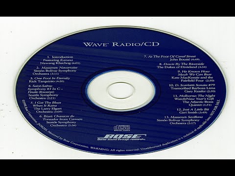Genuine Original Bose Wave Radio Demonstration CD Demo Disc 1998